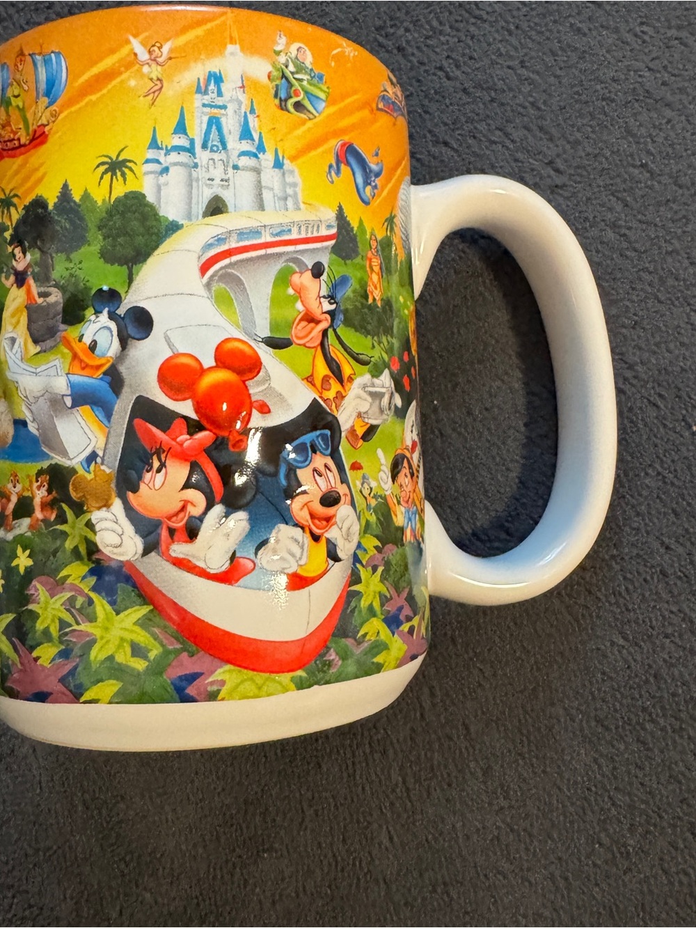 Disney Parks Walt Disney World Grandma 3D Mug 4 Parks Character Collage Retired